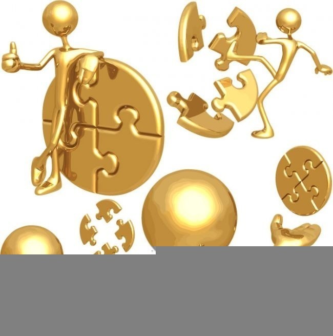 商务3D金人矢量图