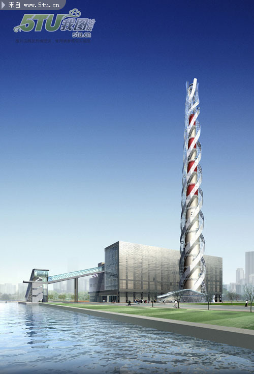 世博会和谐塔建筑高清大图