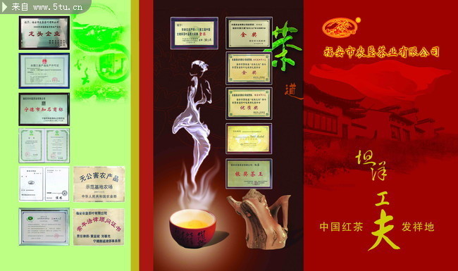 茶叶有限公司折页设计
