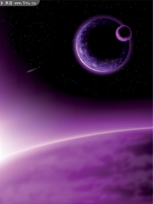 紫色太空背景矢量图
