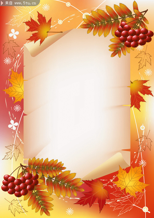 Ҷ�ӱ߿�ʸ���ز� ���ķ�ҶͼƬ