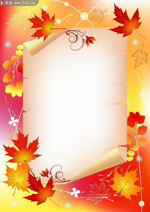 Ҷ�ӱ߿�ʸ���ز� ���ķ�ҶͼƬ