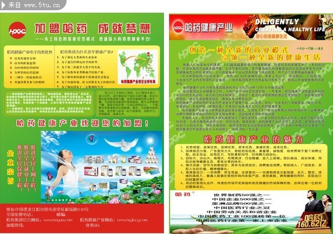 健康医药宣传单模板