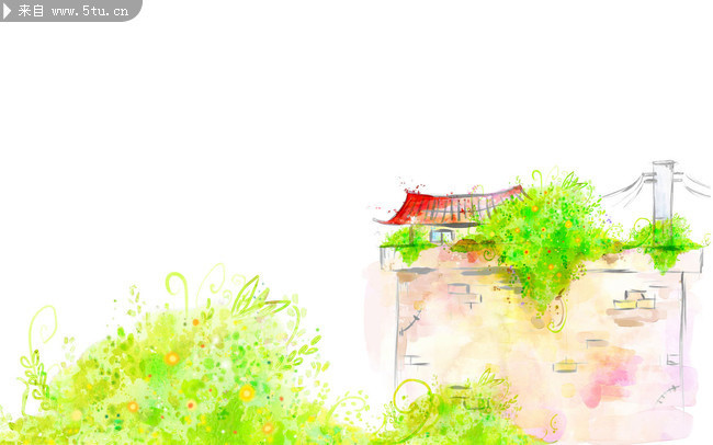 �ֻ�羰�廭 ˮ�ۻ�ͼƬ 