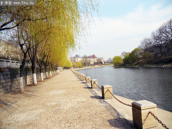 北京护城河图片 城市景观摄影