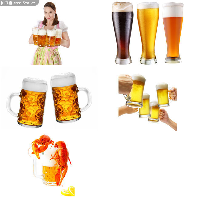 高清啤酒碰杯图 合作图片素材