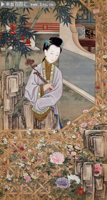 古代仕女国画素材