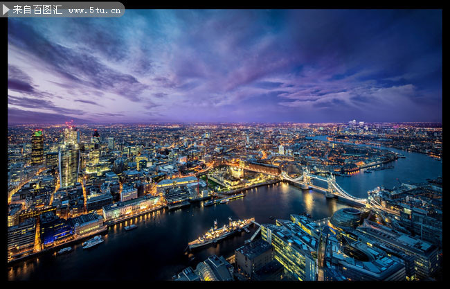 现代化都市夜景全图