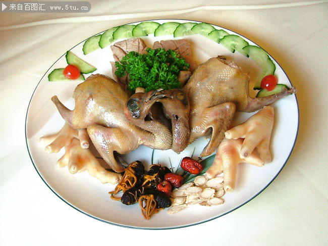 清蒸鸳鸯鸡菜品图片
