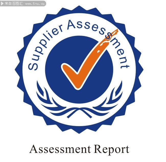 Supplier Assessment认证标志矢量素材