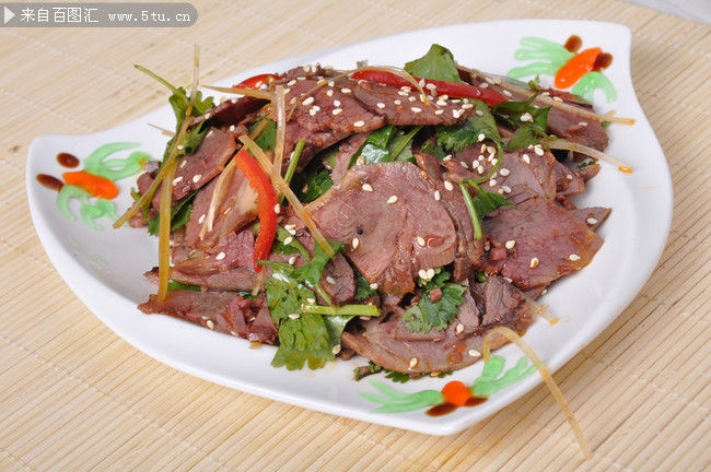 凉拌狗肉高清图片
