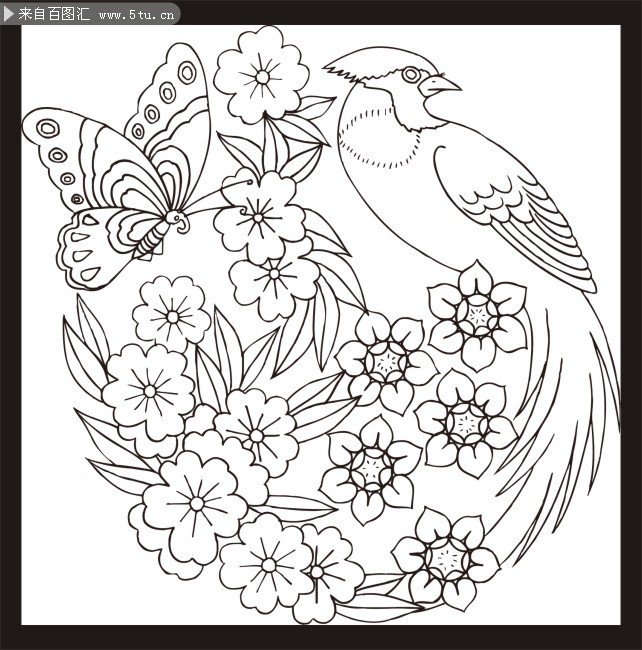 吉祥花鸟图案