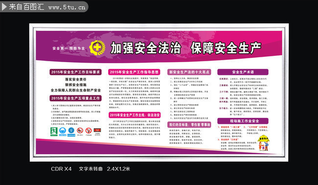 安全生产月宣传墙设计