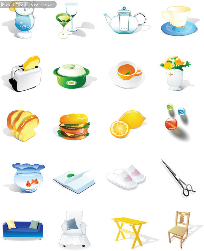 生活用品矢量图标