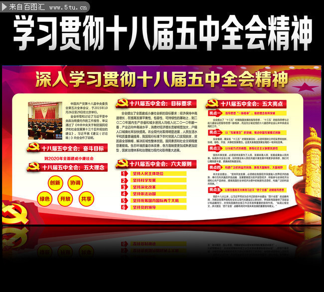 学习十八届五中全会宣传