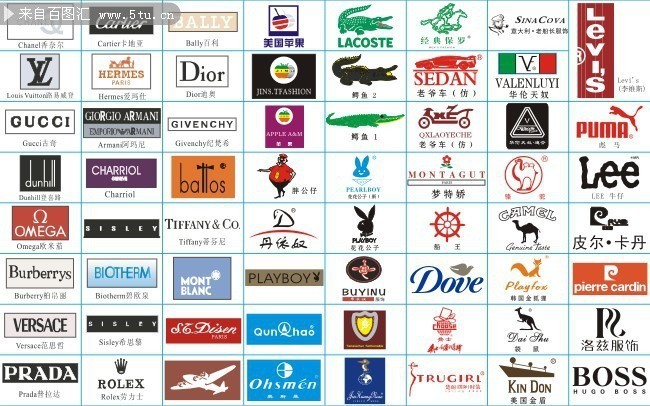 知名服饰品牌LOGO大全