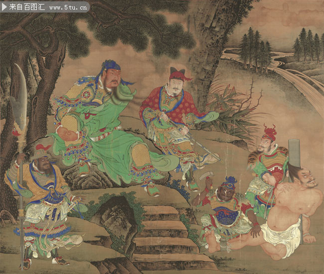 关羽擒将图_明_商喜
