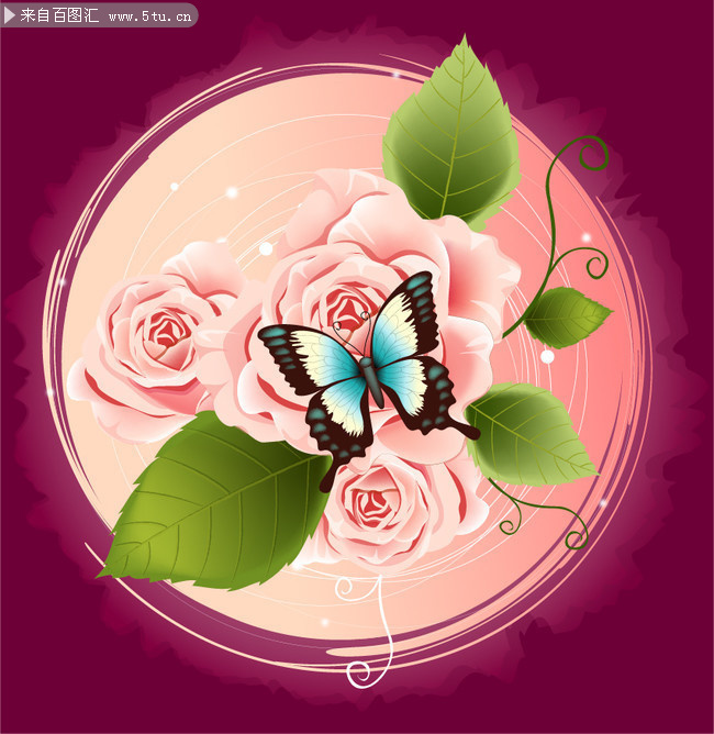 ��ɫõ�廨ʸ��ͼƬ�ز�