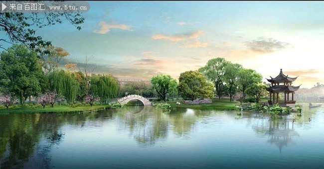 梦幻公园美景效果图