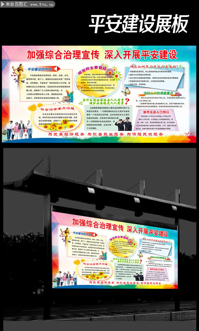 社区综合治理宣传栏