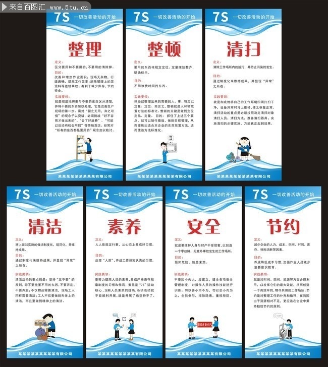 生产管理7S挂图图片