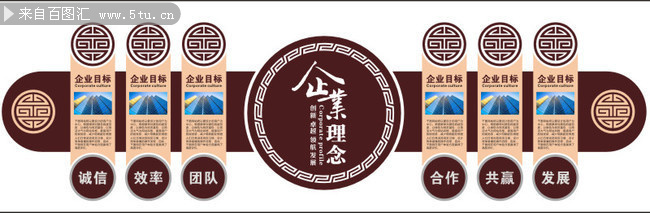 企业文化墙宣传画图片素材