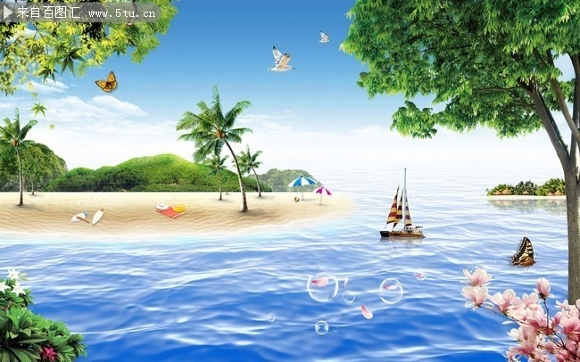 һ����˳ɳ̲�羰װ�λ�ͼƬ