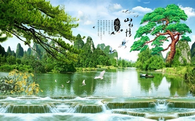 ɽˮ�羰�ڻ�ͼƬ�ز�