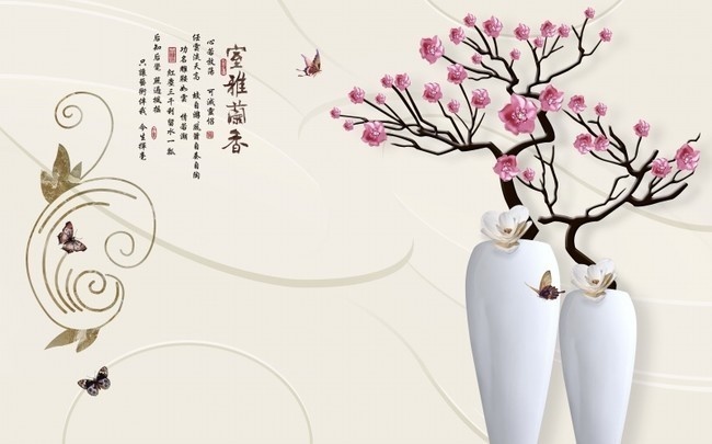室雅兰香电视墙图片