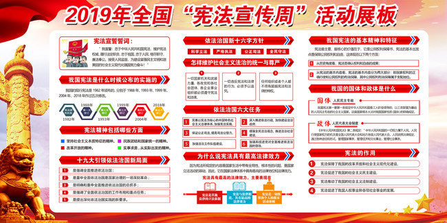 2019全国宪法周活动展板