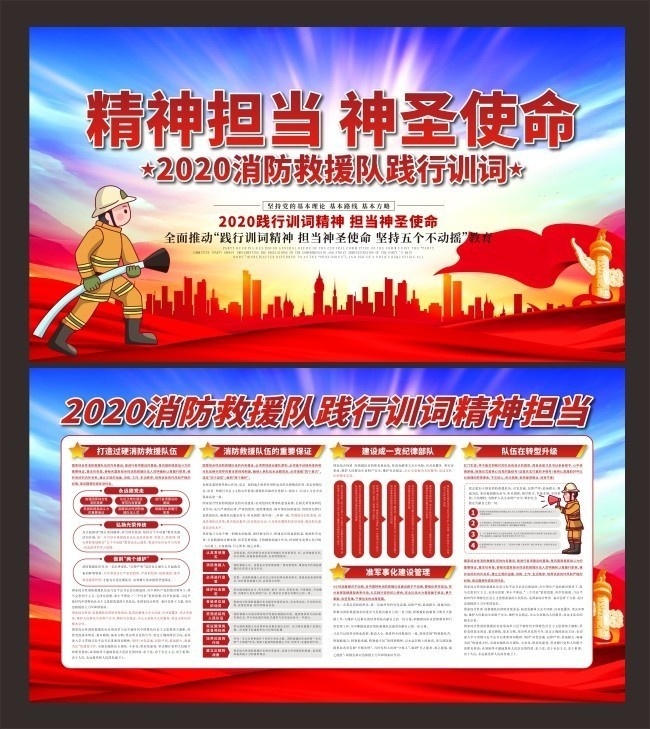 消防安全宣传展板图片下载