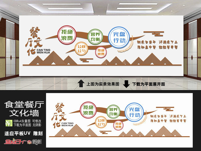 餐厅文化墙设计图