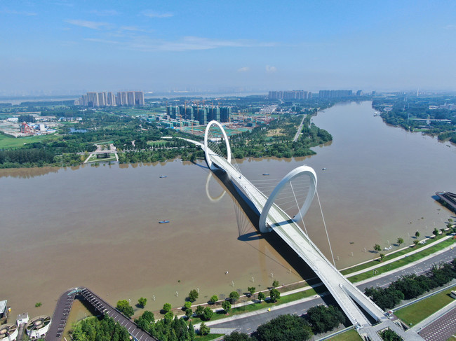 南京眼桥梁建筑摄影图片