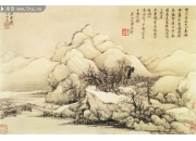 山水画图片_雪景