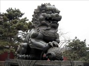 狮子铜雕图片