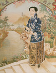 老上海贵妇肖象画