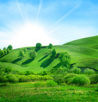山坡风景 美景图库
