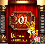 2011新年图片 兔年素材