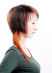 侧面美女图片 美容美发素材