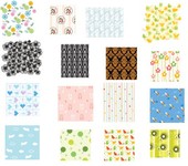 简约四方连续底纹