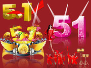 劳动节图片素材 5.1字体大全
