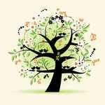 树木插画图片