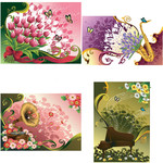 乐器矢量图 花纹背景素材