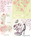 手绘花纹设计背景
