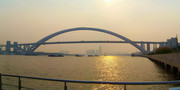上海浦东黄昏美景