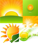 太阳矢量图 夏季图片素材