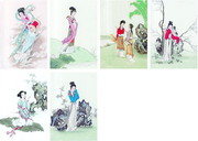 古代人物画 女人图片