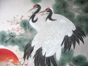 仙鹤国画图片 松鹤延年图