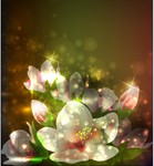 梦幻花朵背景图片