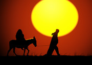 夕阳西下美景图